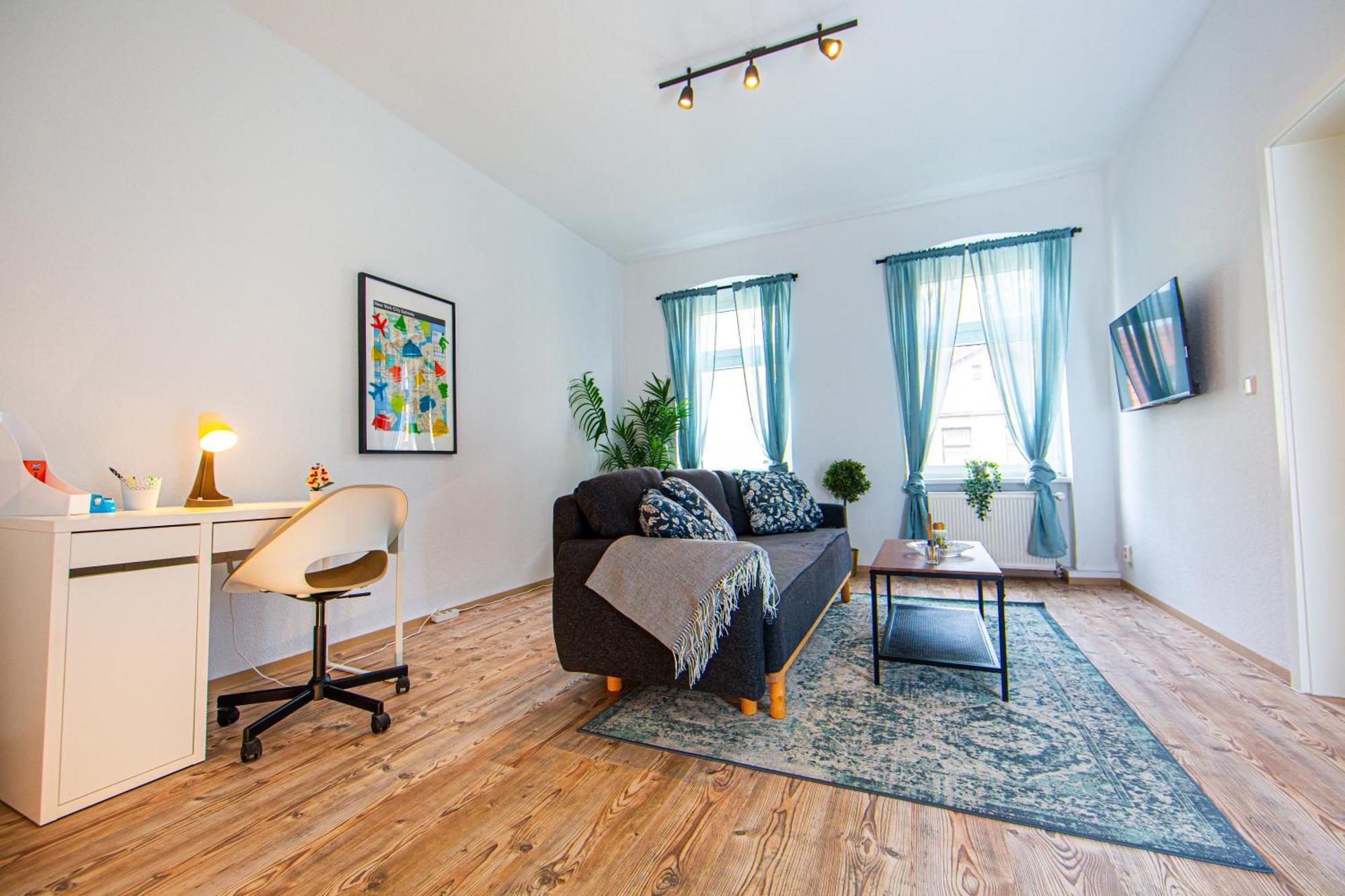 Grossraum-Apartments Mit 2Sz, Wz, Kueche, Smart-Tv, Parken, Etc Эрфурт Номер фото